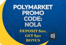 Polymarket promo code NOLA offers  bonus after  deposit