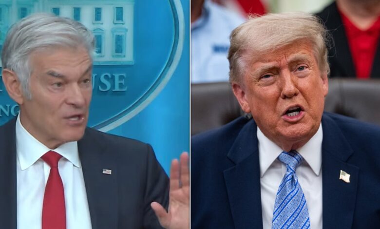 Dr. Oz Dismisses “TDS” Question at White House
