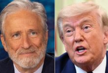Jon Stewart dissects boos as Trump spins Knicks crowd