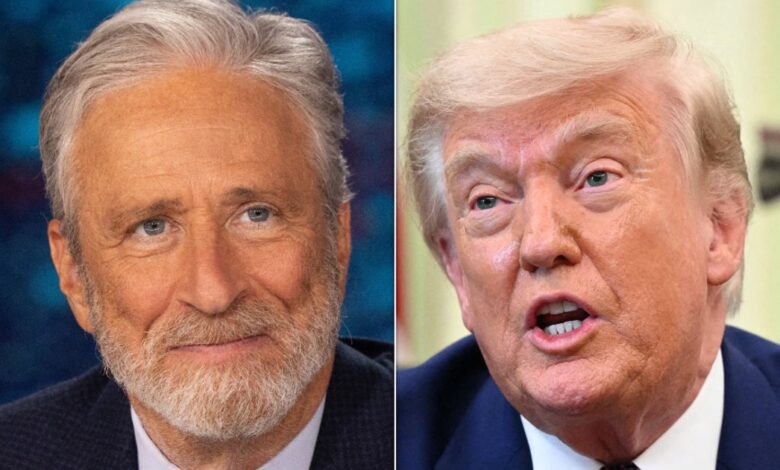 Jon Stewart dissects boos as Trump spins Knicks crowd Jon Stewart dissects boos as Trump spins Knicks crowd
