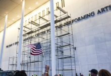 Trump’s name is stripped from Kennedy Center facade