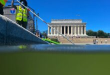 Interior says Reflecting Pool is crystal clear—photos don’t match
