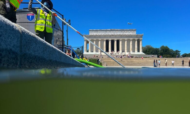 Interior says Reflecting Pool is crystal clear—photos don’t match