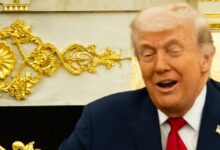 Trump glued gold to Oval Office mantle, book says