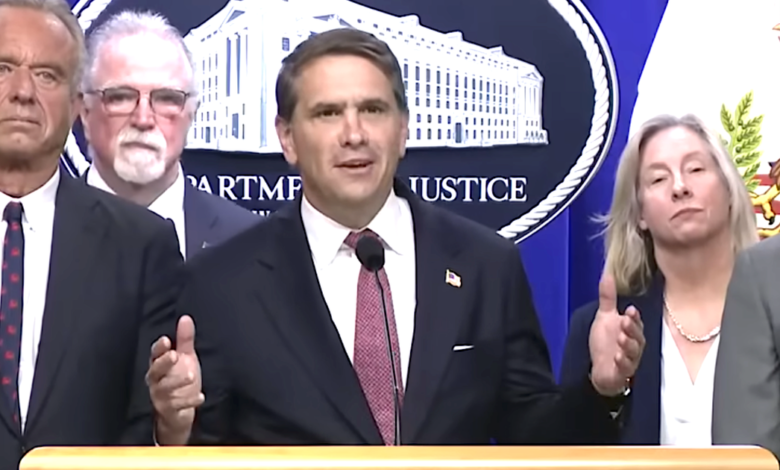 Todd Blanche shuts down “off-topic” questions at DOJ