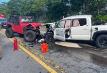 Head-on crash in Bourne sends two to hospital