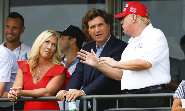 Marjorie Taylor Greene Breaks With GOP After Tucker Marjorie Taylor Greene Breaks With GOP After Tucker