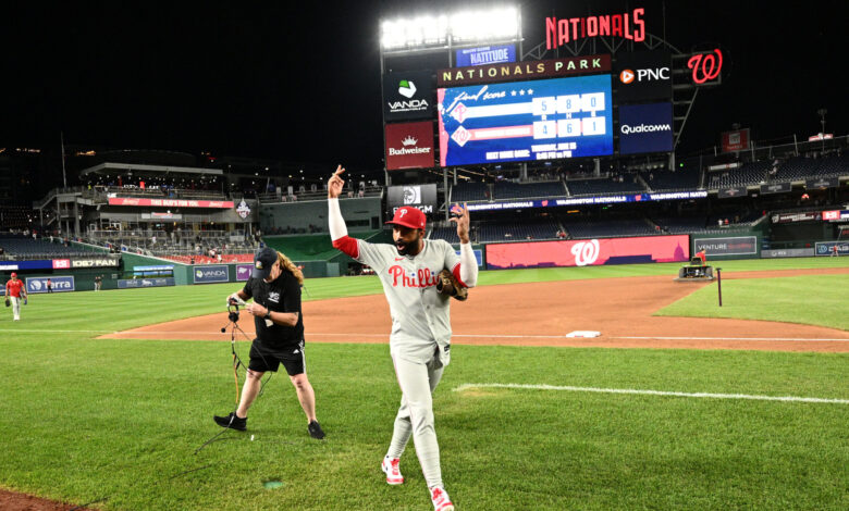 Hill’s pinch homer seals Phillies’ 5-4 escape
