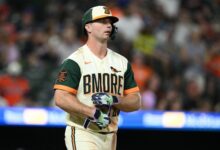 Alonso hits 500 straight as Olson nears Braves record