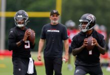 Falcons QB battle pauses until Penix can practice fully