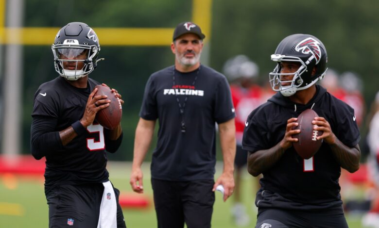 Falcons QB battle pauses until Penix can practice fully