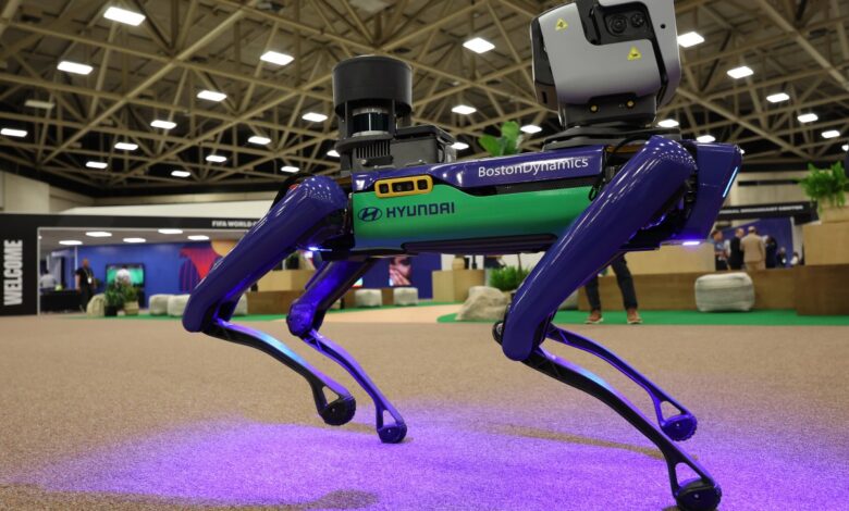 Robot dogs and AI cameras flood US World Cup security Robot dogs and AI cameras flood US World Cup security