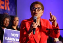 Karen Bass heads to November runoff after Tuesday vote