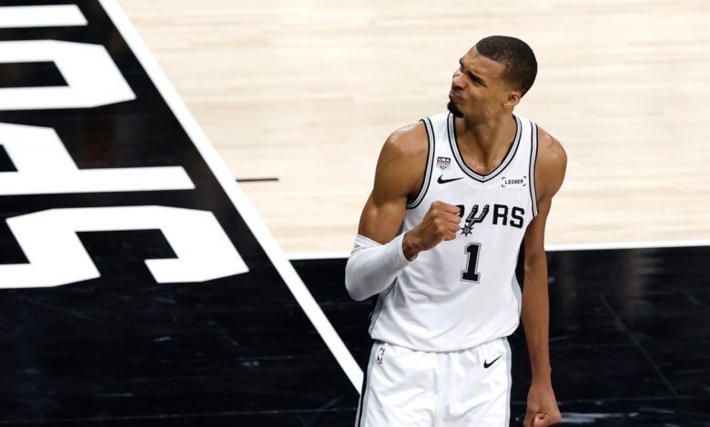 Wembanyama shrugs at MSG noise in Finals Game 3 Wembanyama shrugs at MSG noise in Finals Game 3