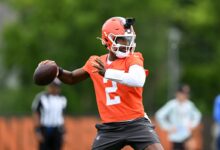 Browns QB Sanders looks more poised heading to camp