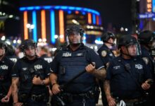 NYPD arrests 15 as crowd turns violent after Game 4