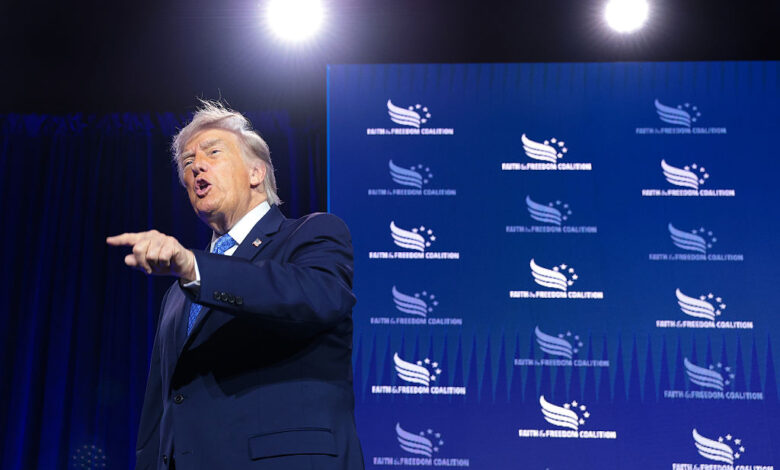 Trump tells evangelicals he’d be greatest communist