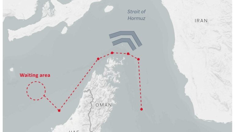 Iran drones hit Bahrain as Hormuz shipping roils