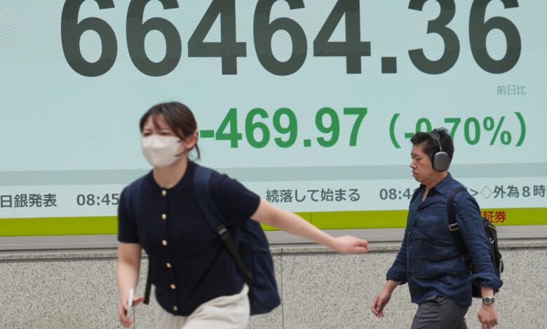 Asian shares mostly slip as US-Iran ceasefire wobbles