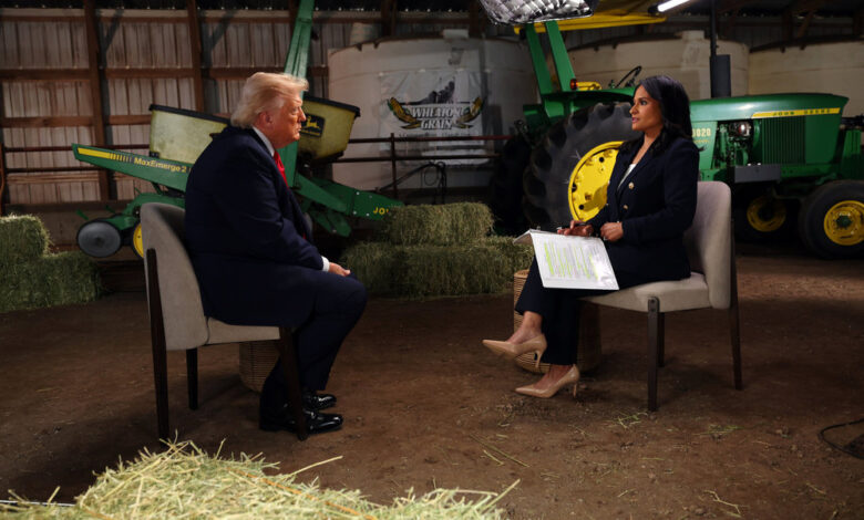 Trump calls Kristen Welker “crooked” or “stupid,” ends