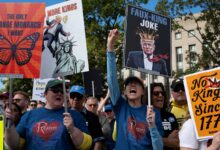 Trump’s M UFC Birthday Party Meets Protest Pushback