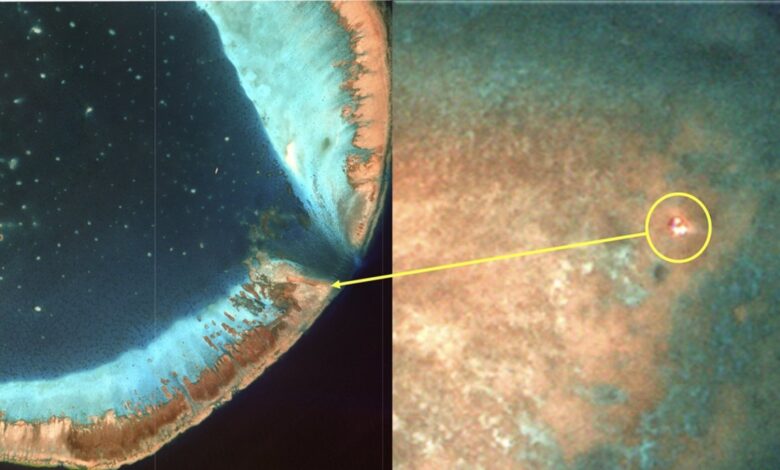 Satellite image suggests new China structure at Scarborough Shoal Satellite image suggests new China structure at Scarborough Shoal