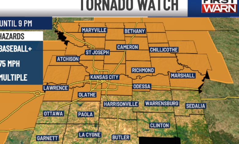 Tornado Watch runs to 9 p.m. across Kansas City