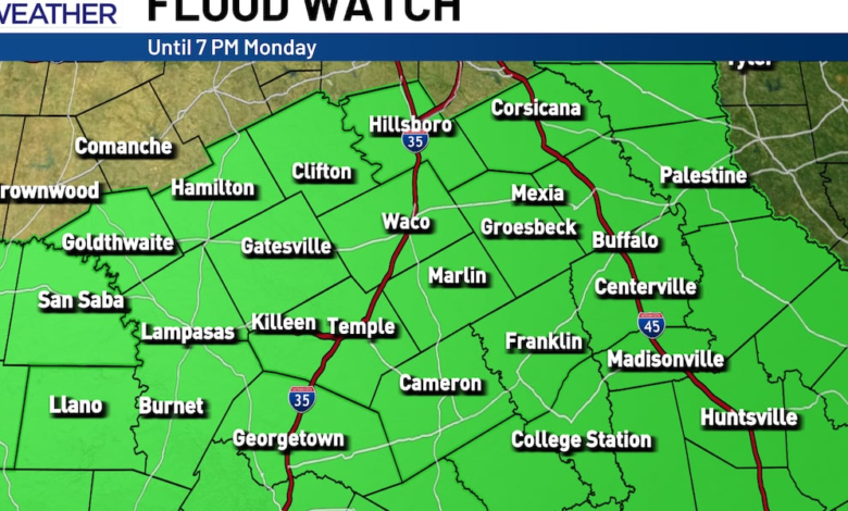 Flood Watch Through Monday Risks 5+ Inches Tonight Flood Watch Through Monday Risks 5+ Inches Tonight