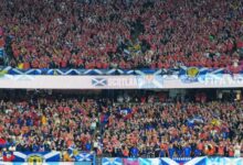 Scotland fans belt anthem in Boston before Haiti