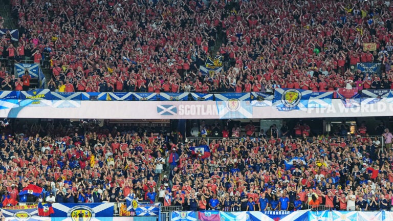 Scotland fans belt anthem in Boston before Haiti Scotland fans belt anthem in Boston before Haiti