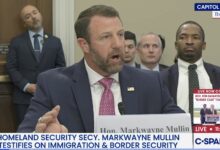 Markwayne Mullin Grips Stress Ball During DeLauro Clash