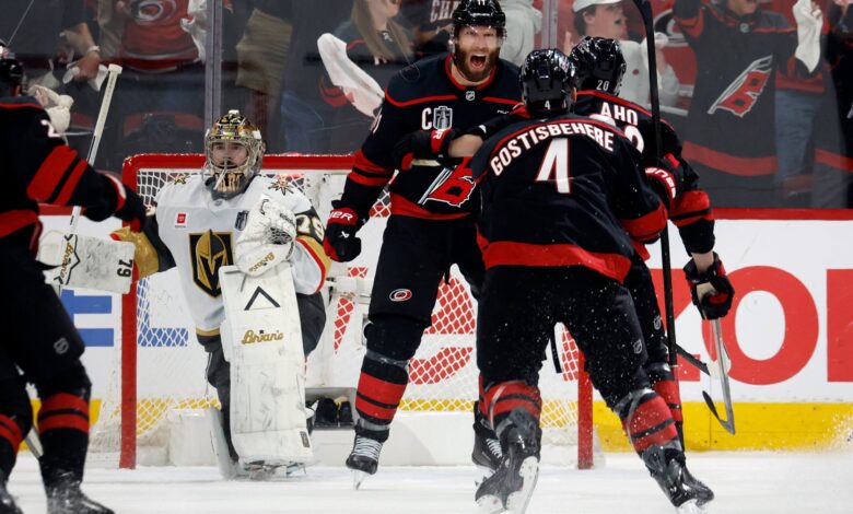 Jarvis’ OT power-play strike flips Hurricanes’ Stanley Cup climb
