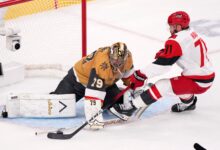 Svechnikov, Aho propel Hurricanes past Golden Knights 4-2