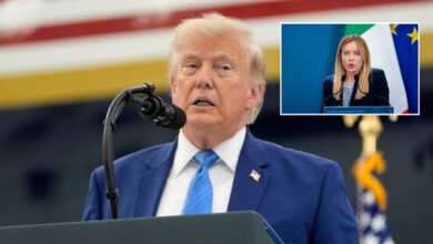 Trump Posts “Restraining Order Needed” Photo of Meloni Trump Posts “Restraining Order Needed” Photo of Meloni