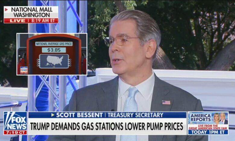 Bessent tells oil firms: prices must fall fast