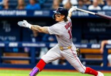 Red Sox begin game with three straight Ks