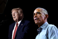Obama mocks Trump fixation, calls it a “suite”