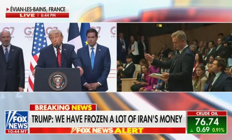 Doocy Traps Trump on Iran Quote at G7