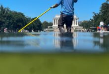 Trump escalates Reflecting Pool claims amid arrests