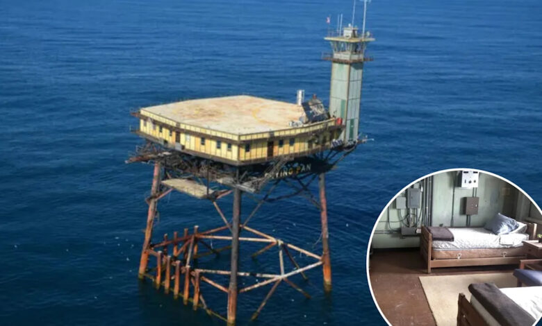 Tourists pay thousands to stay marooned on Frying Pan Tower