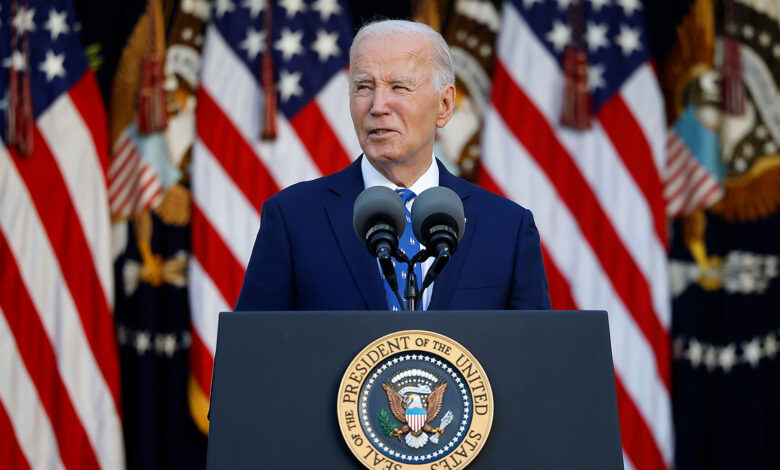 Biden blasts Trump’s Reflecting Pool “vanity projects”