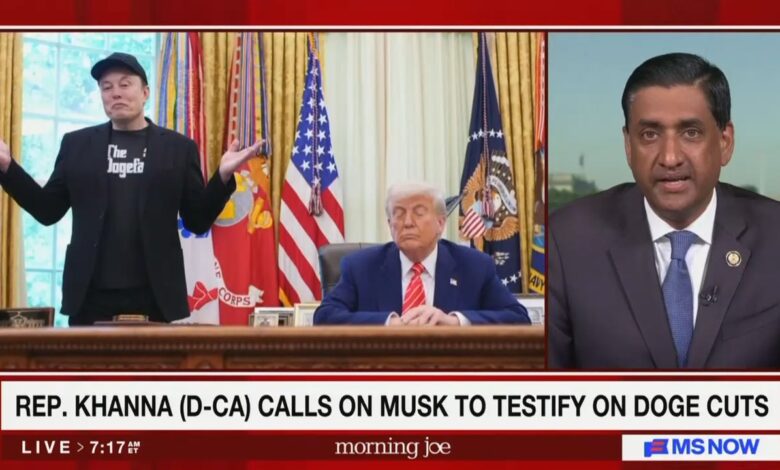 Ro Khanna Presses Musk for ‘Unconstitutional’ DOGE Cuts