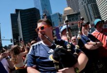 Scottish, Haitian fans turn Boston into World Cup party