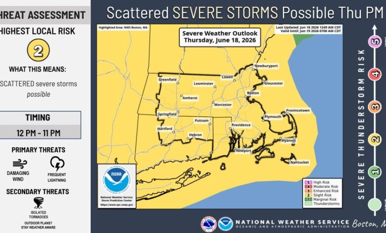 Massachusetts tornado watch expands as storms surge east