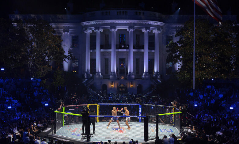 White House hosts UFC spectacle as FBI plot halts
