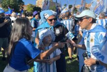 Argentina fans pack Mill Creek Park for banderazo