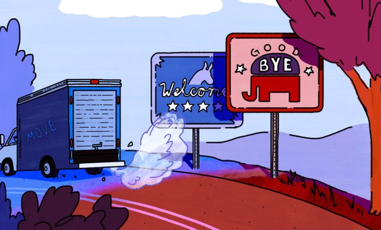 Red-state and blue-state flight runs deeper than politics