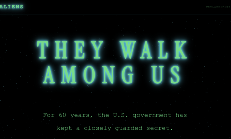 aliens.gov turns immigrant crackdown into pop-culture propaganda