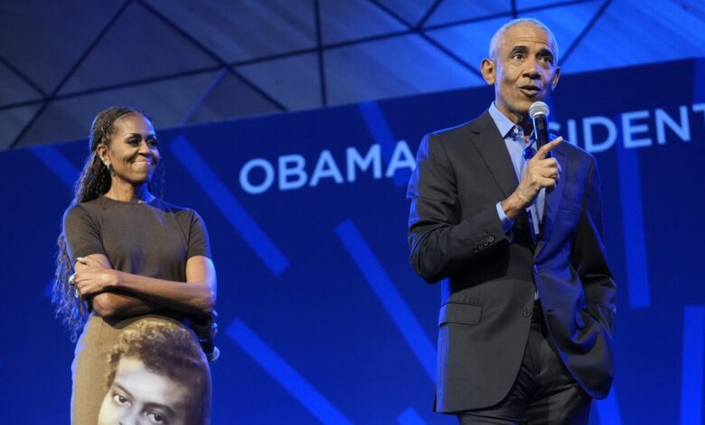 Obama Center dedication Thursday without Trump present