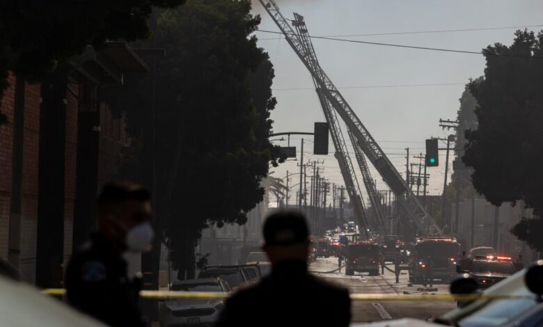Boyle Heights fire smoke advisory extended through Sunday Boyle Heights fire smoke advisory extended through Sunday